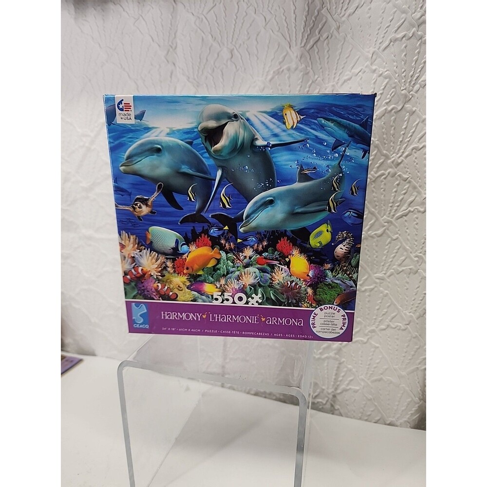 Ceaco Jigsaw. Harmony Dolphins Sea Scape Howard Robinson Discontinued Sealed